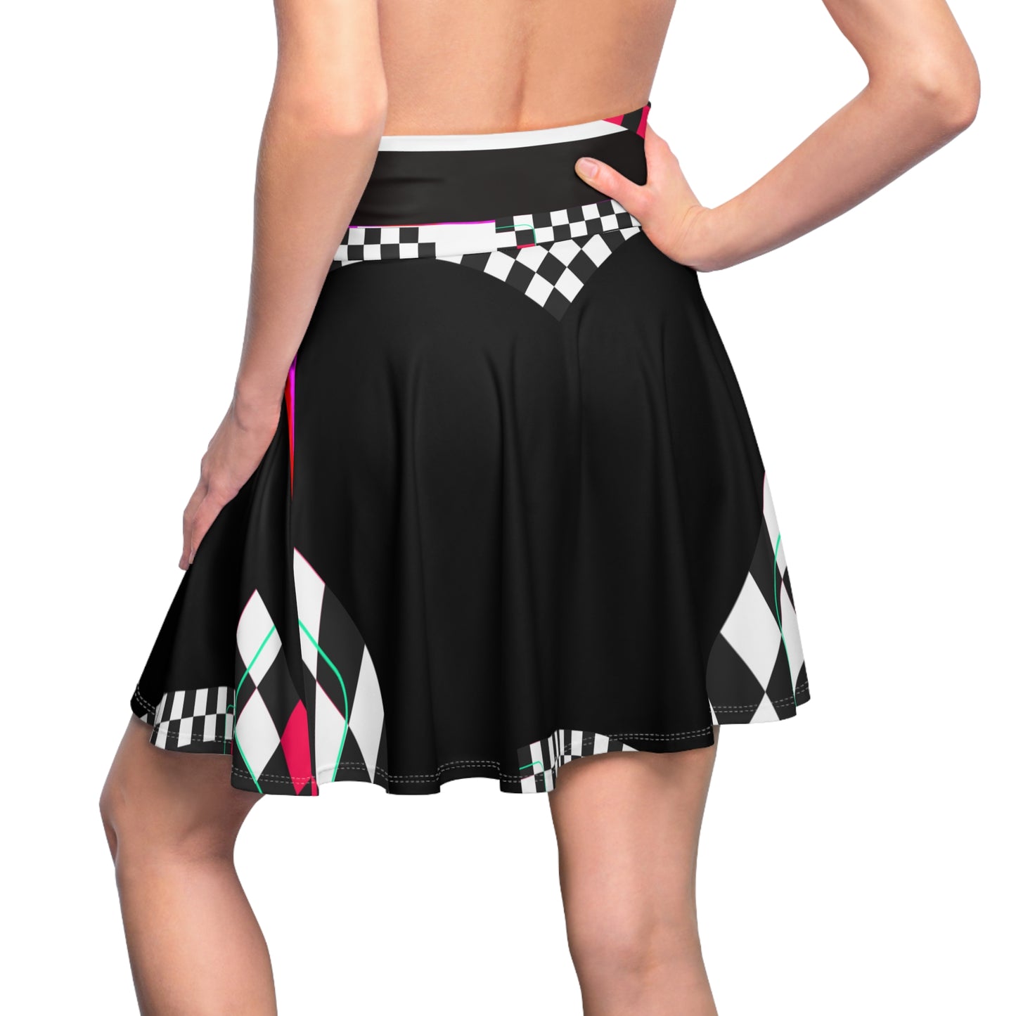 Casual Checkered Cheers Skirt