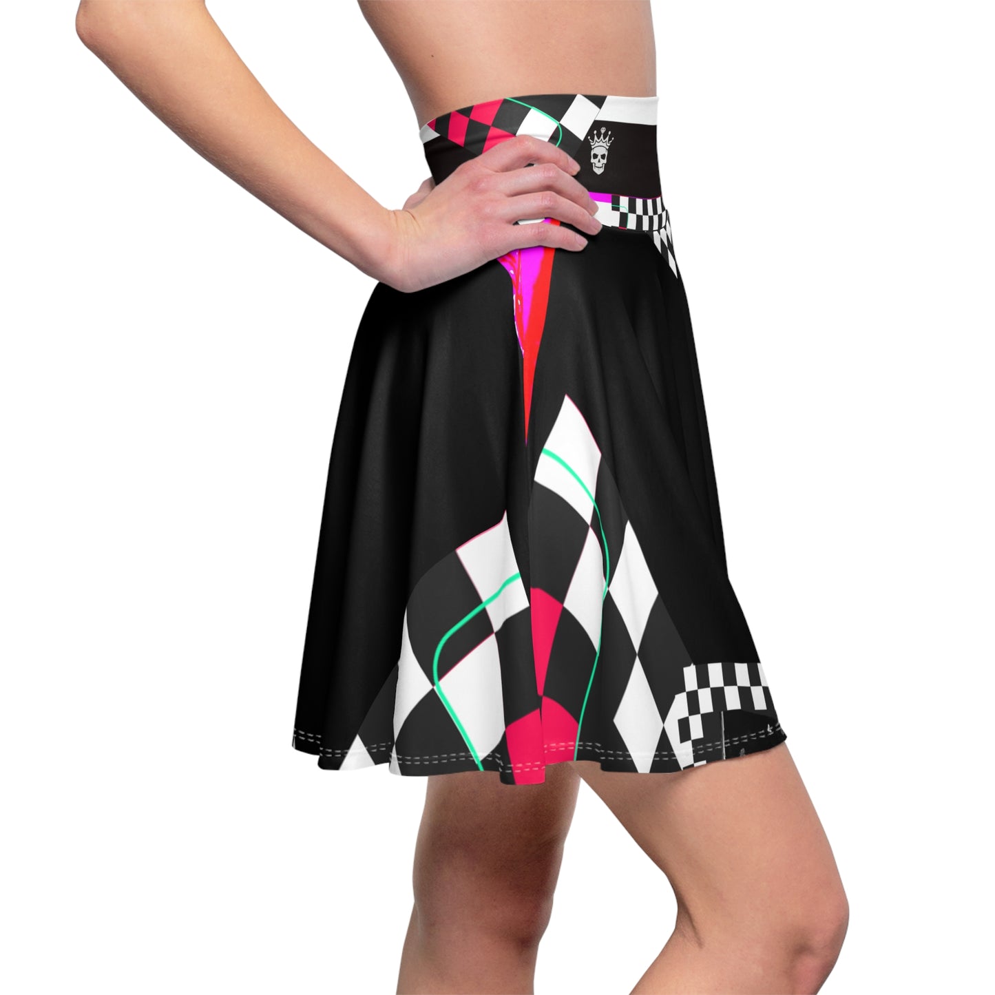 Casual Checkered Cheers Skirt