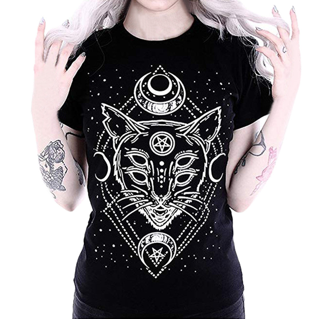 Gothic Cat T-Shirt