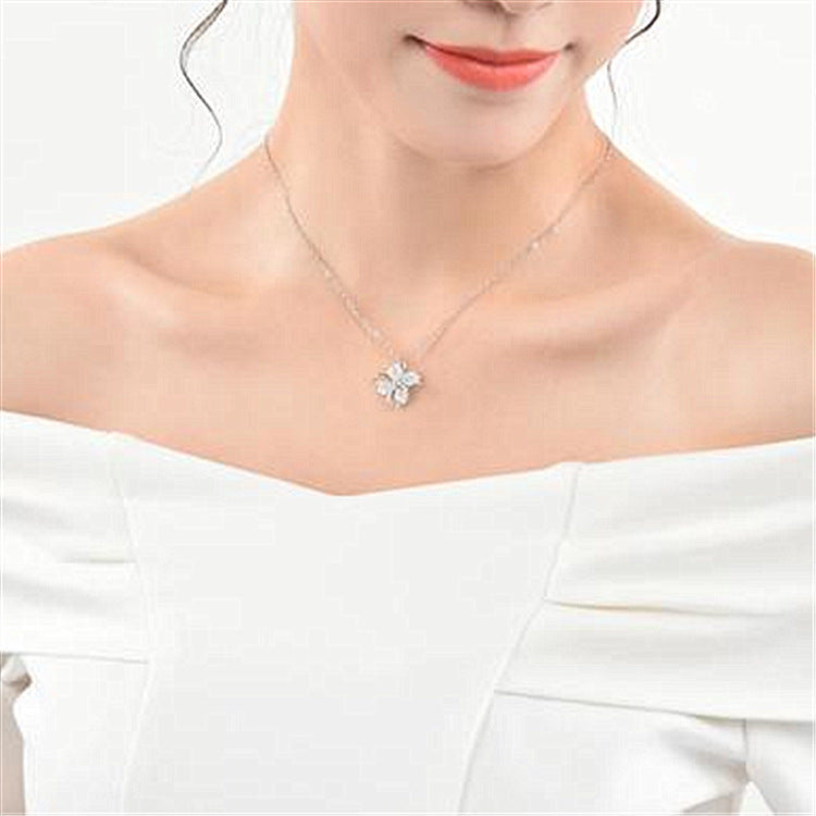 Lucky Silver Clover Necklace