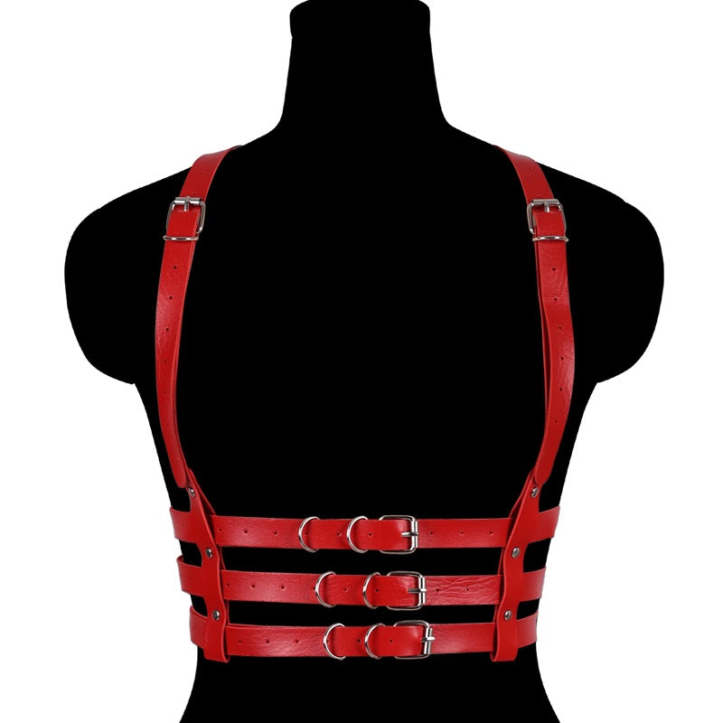 Red Corset Strap Belt
