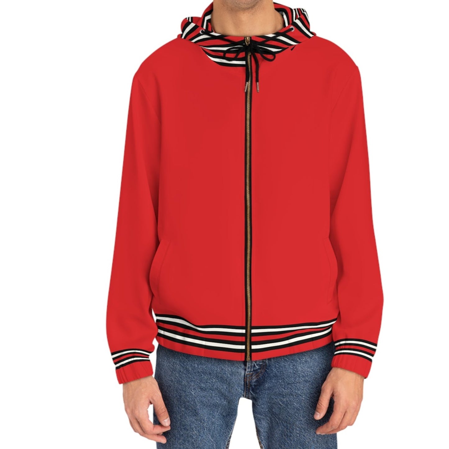 Stripe Design Hoodie