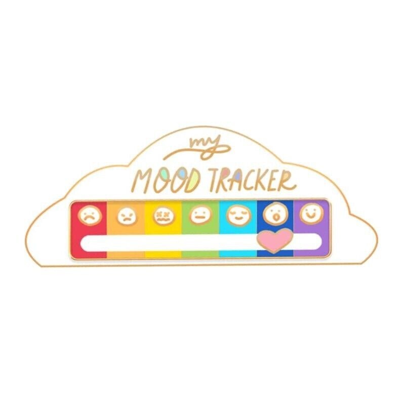 Sliding Brooch 'My Social Battery' Pin