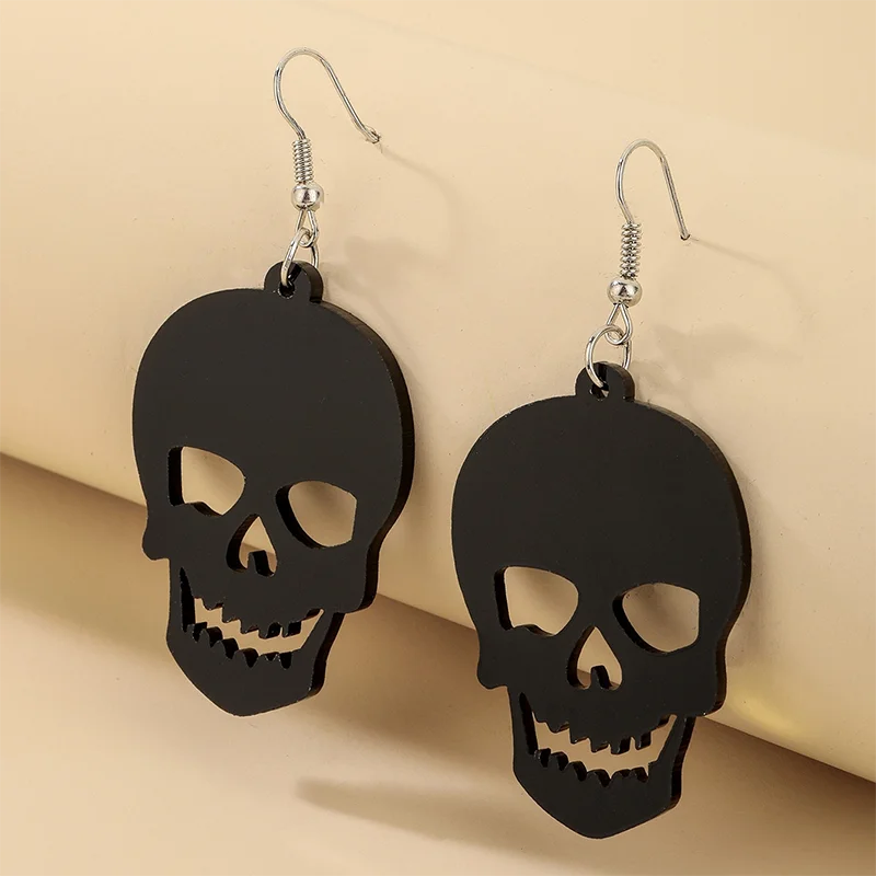 Big Black Spooky Earrings