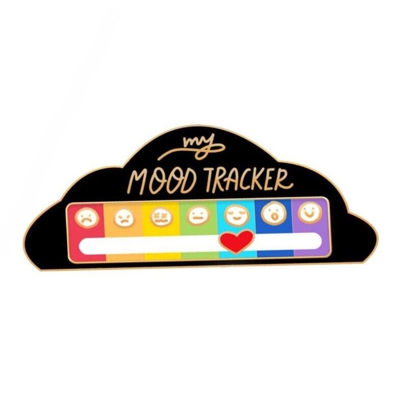 Sliding Brooch 'My Social Battery' Pin