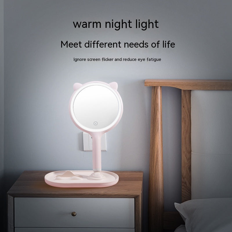 Led Cat Make-up Mirror