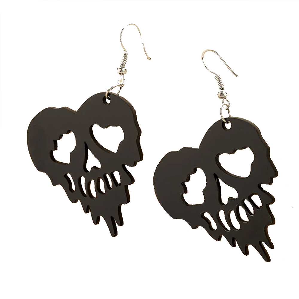 Big Black Spooky Earrings