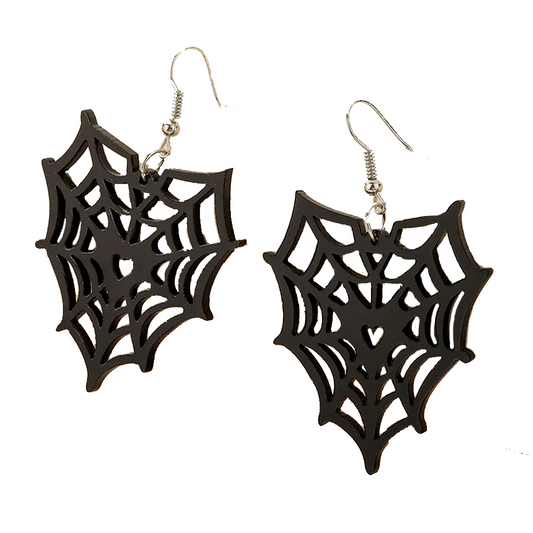 Big Black Spooky Earrings