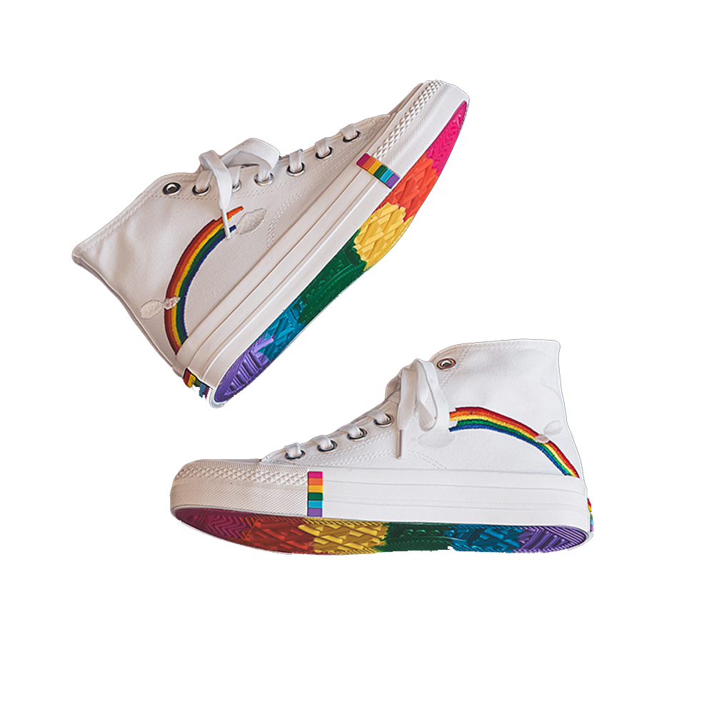 Walking On A Rainbow Sneakers