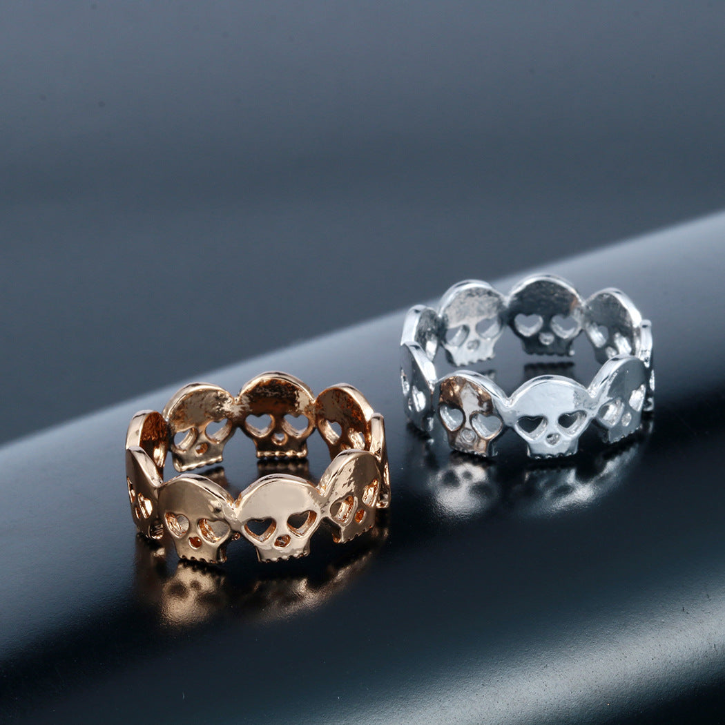 Skulls Sliver Ring