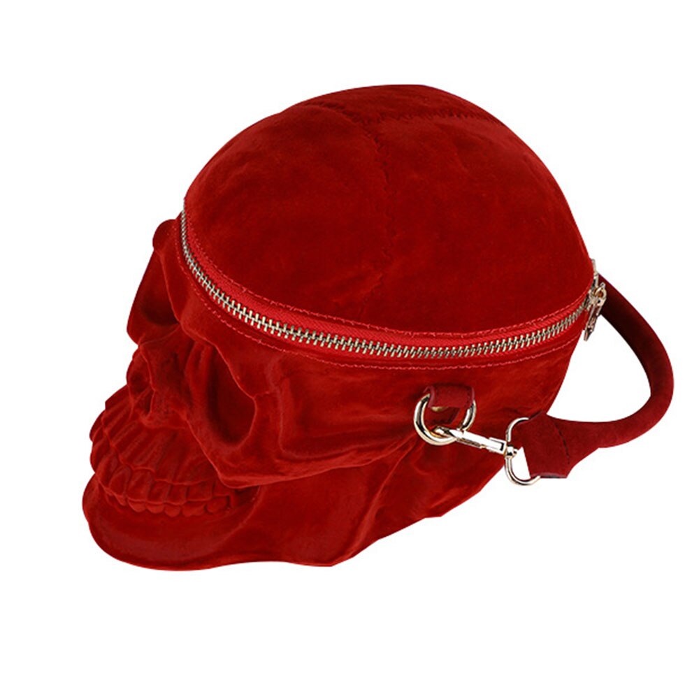 Velvet Skull Bag