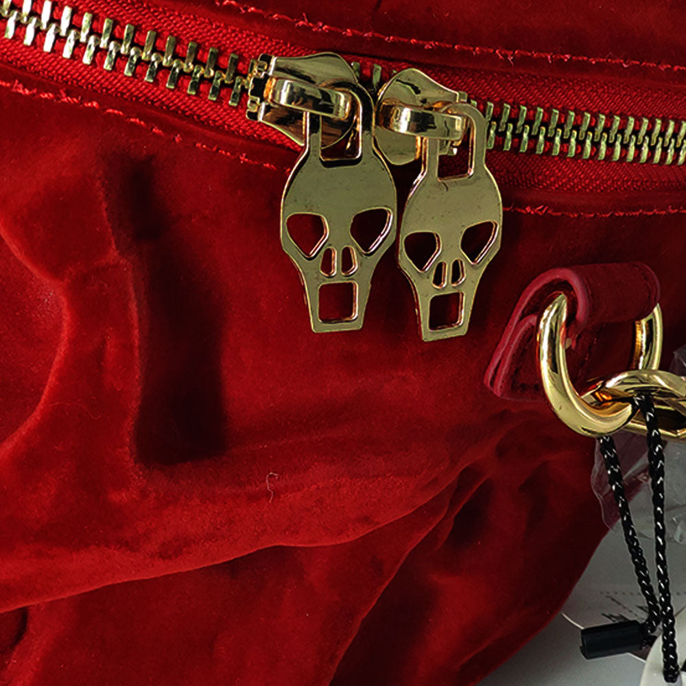 Velvet Skull Bag
