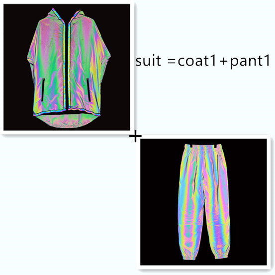 night reflective joggers and hoodie complete