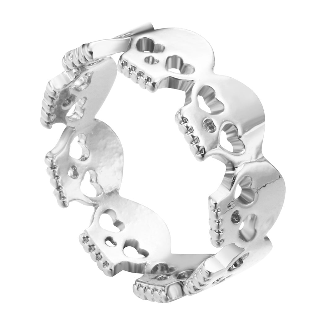Skulls Sliver Ring