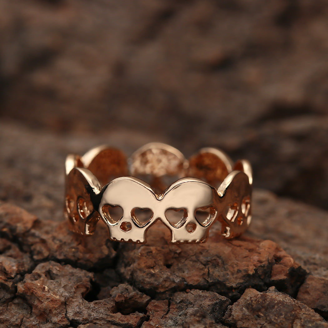 Skulls Sliver Ring