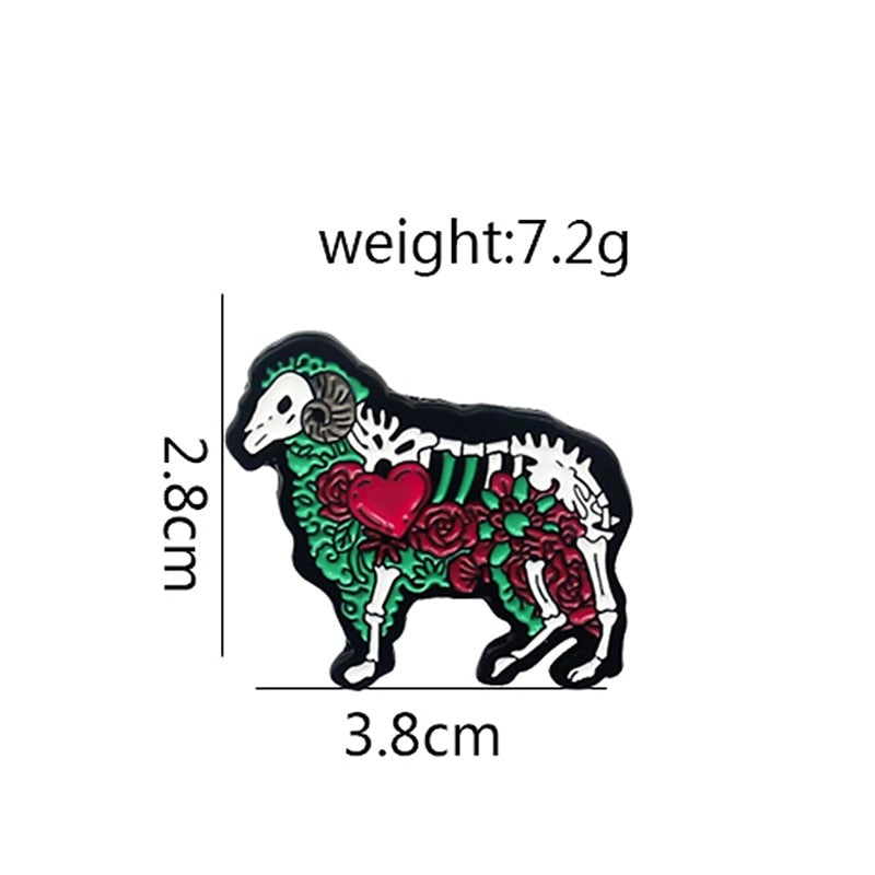 Skeleton Love Pins