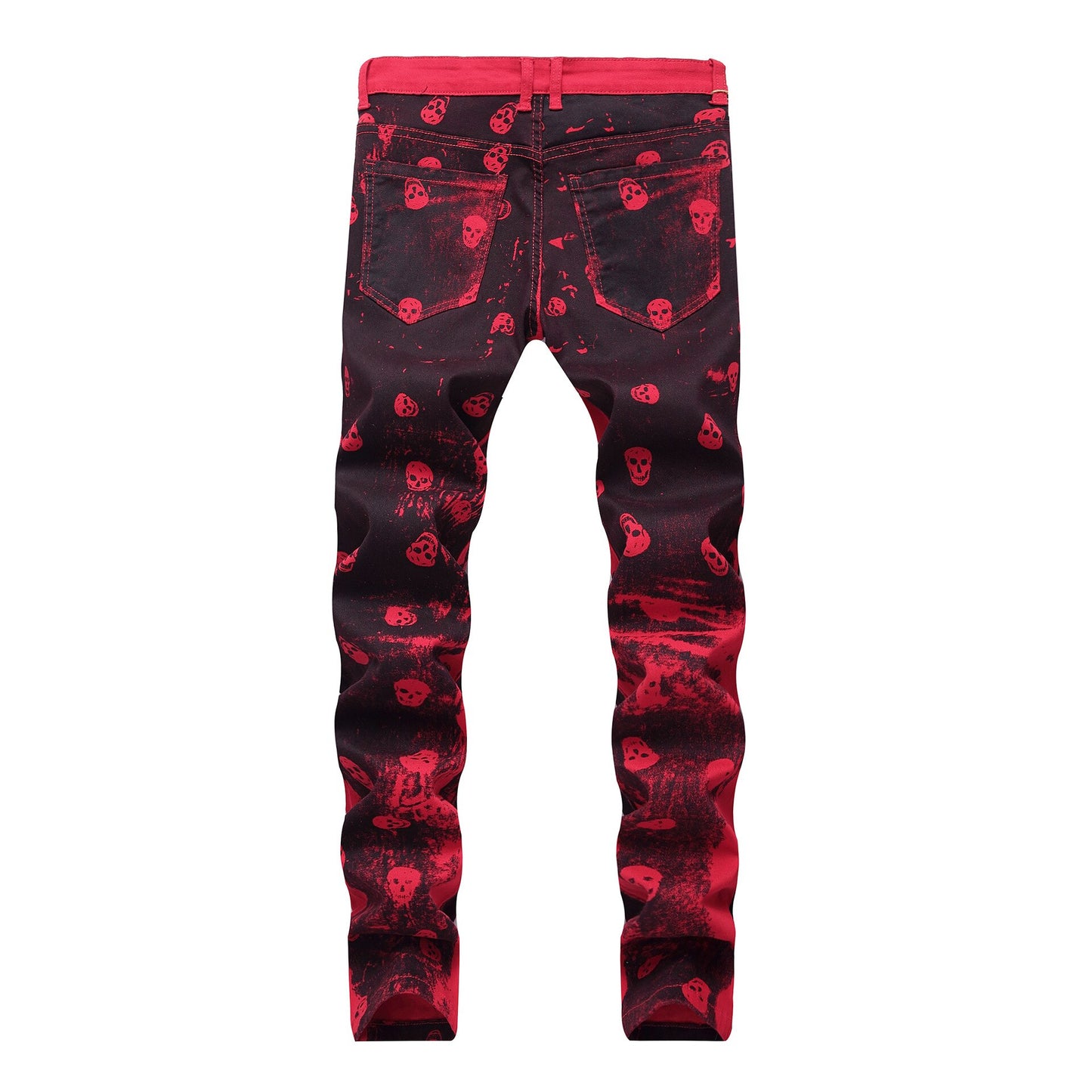 Pink S Skulls Jeans