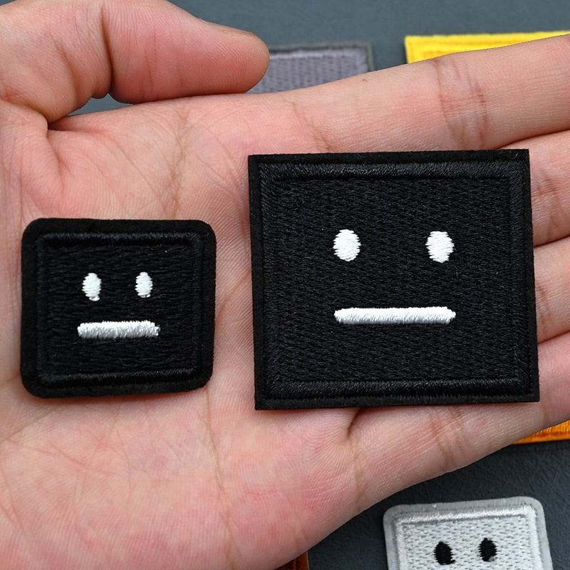 Poker Face Squares Patches