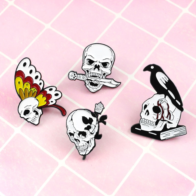 Skeleton Love Pins