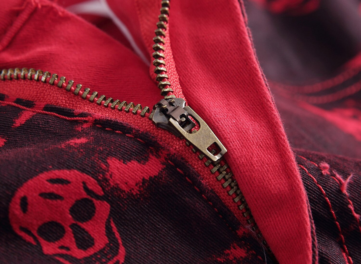 Pink S Skulls Jeans