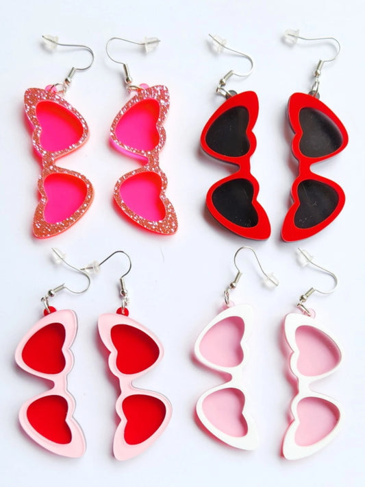 Heart Sunglasses Earrings