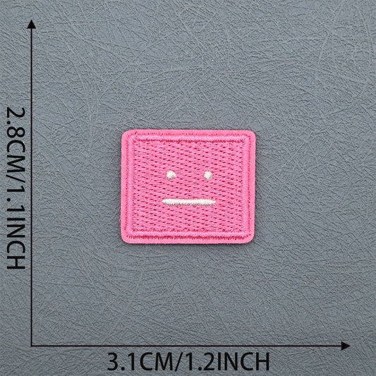 Poker Face Squares Patches