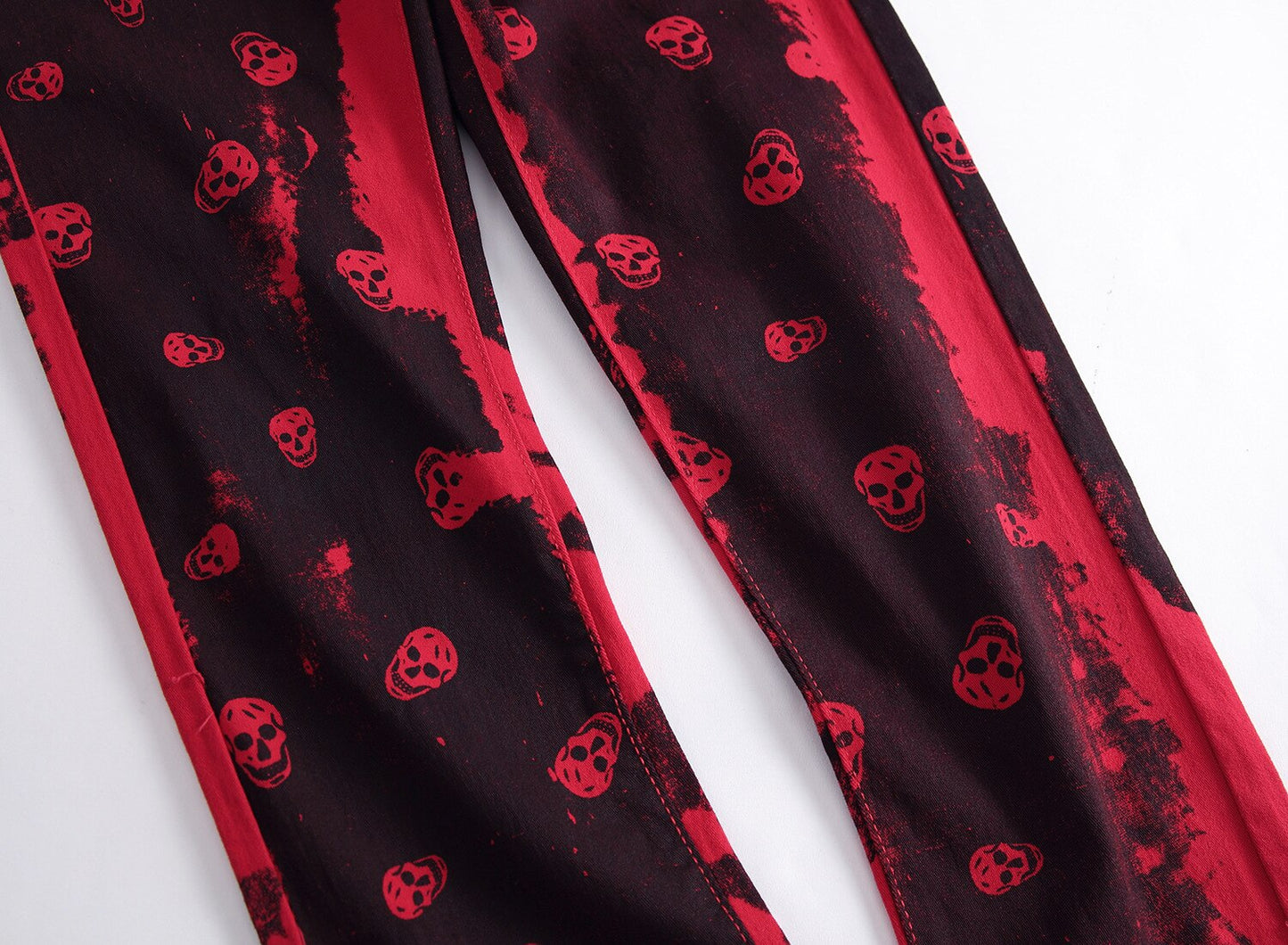 Pink S Skulls Jeans