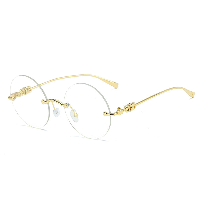 Round Gold Edges Sunglasses