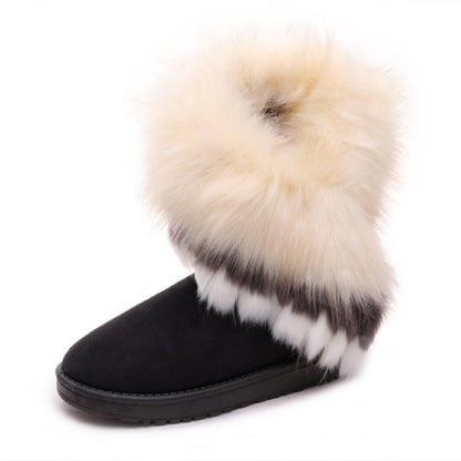 PU Furry Boots