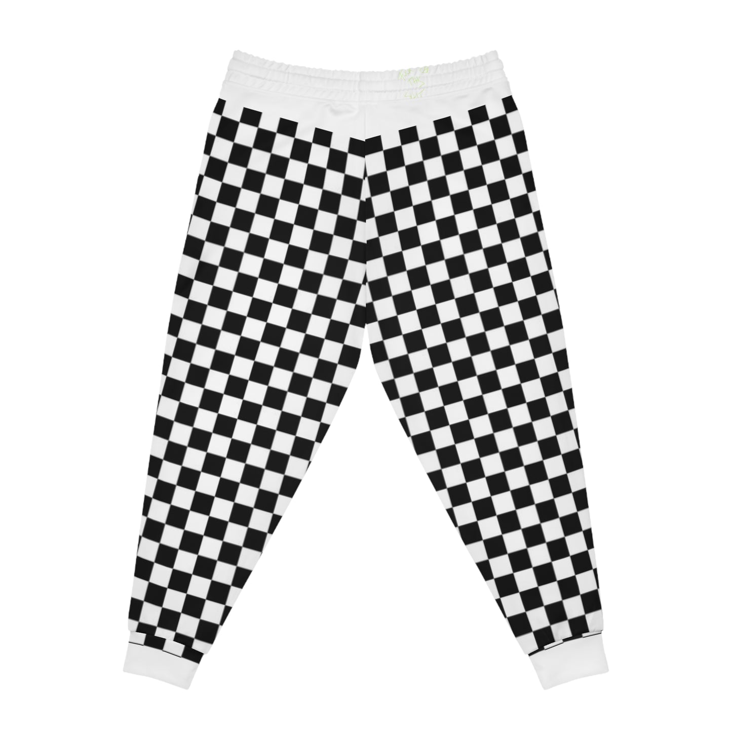 Run Like Hell Checkered Joggers