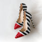 Striped Alt High Heels