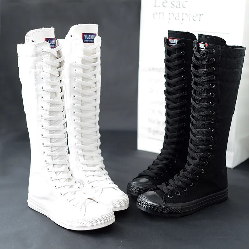 Long Boot Lace-Up