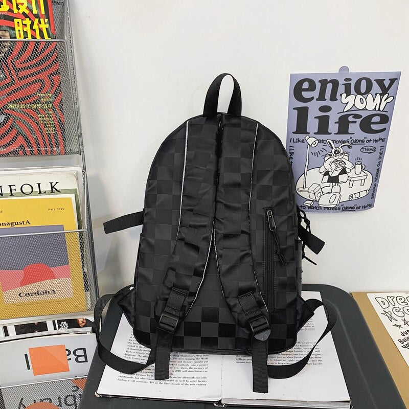 Smiley Checkboard Backpack