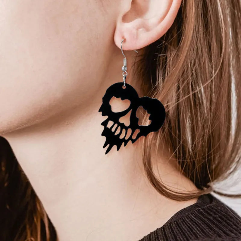 Big Black Spooky Earrings