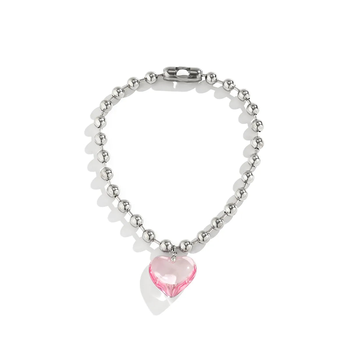 Big-Pearled Heart Necklace