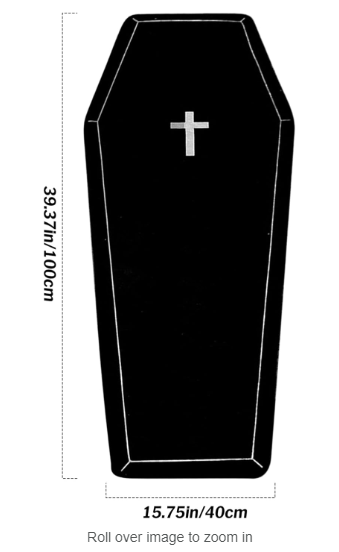 coffin shaped rug