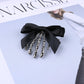 Skull Ribbon Hair Clips