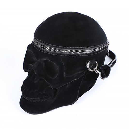 Velvet Skull Bag