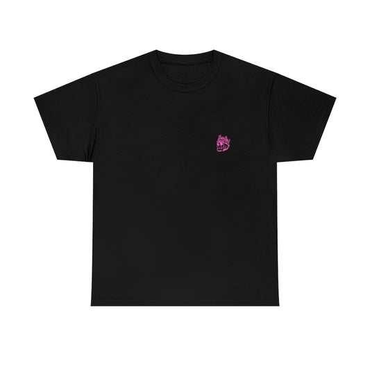 Pink Logo Black T-Shirt