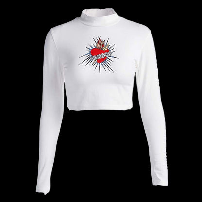 Long Sleeve Roarer Crop Top