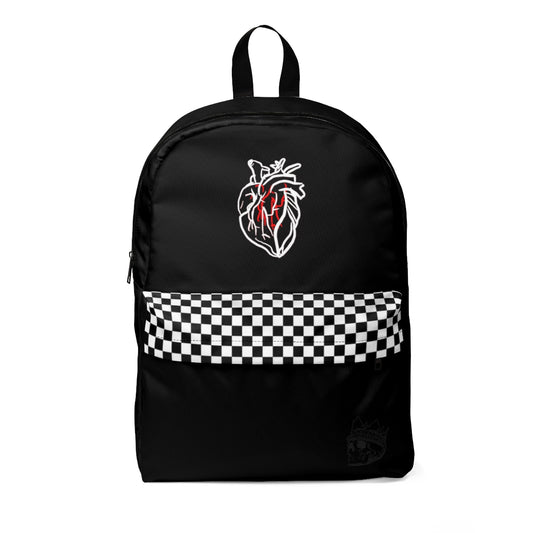Heart Checkered Backpack