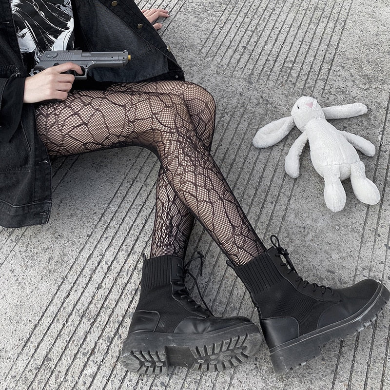 Spider Web Tights