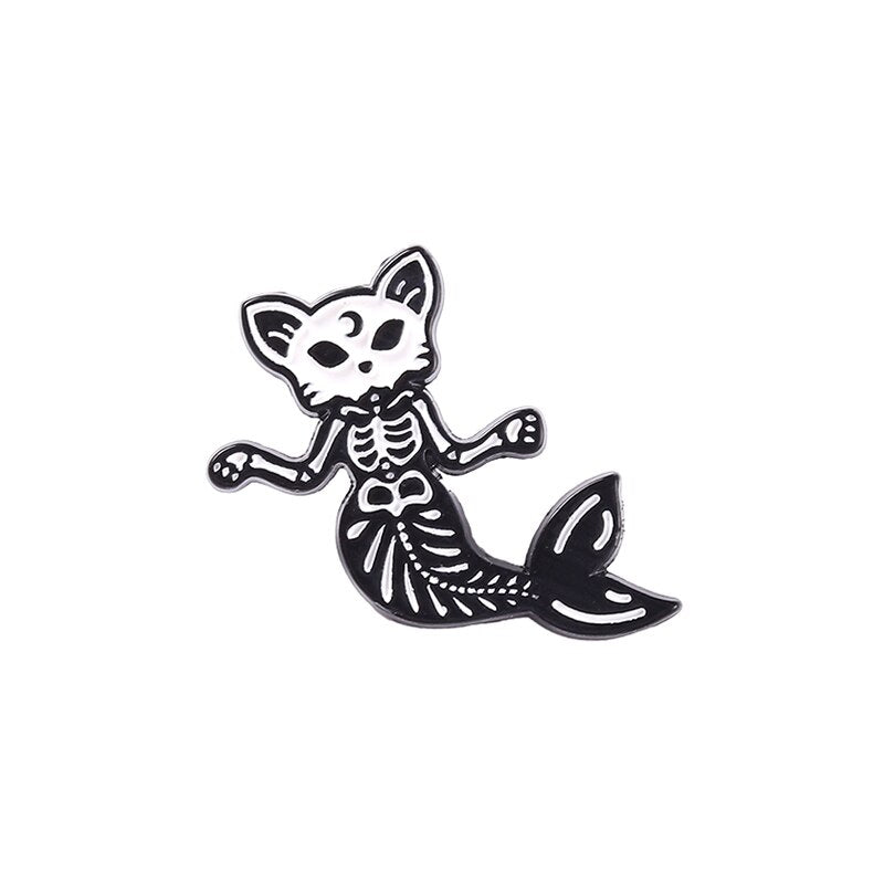 Skeleton Animals Pins