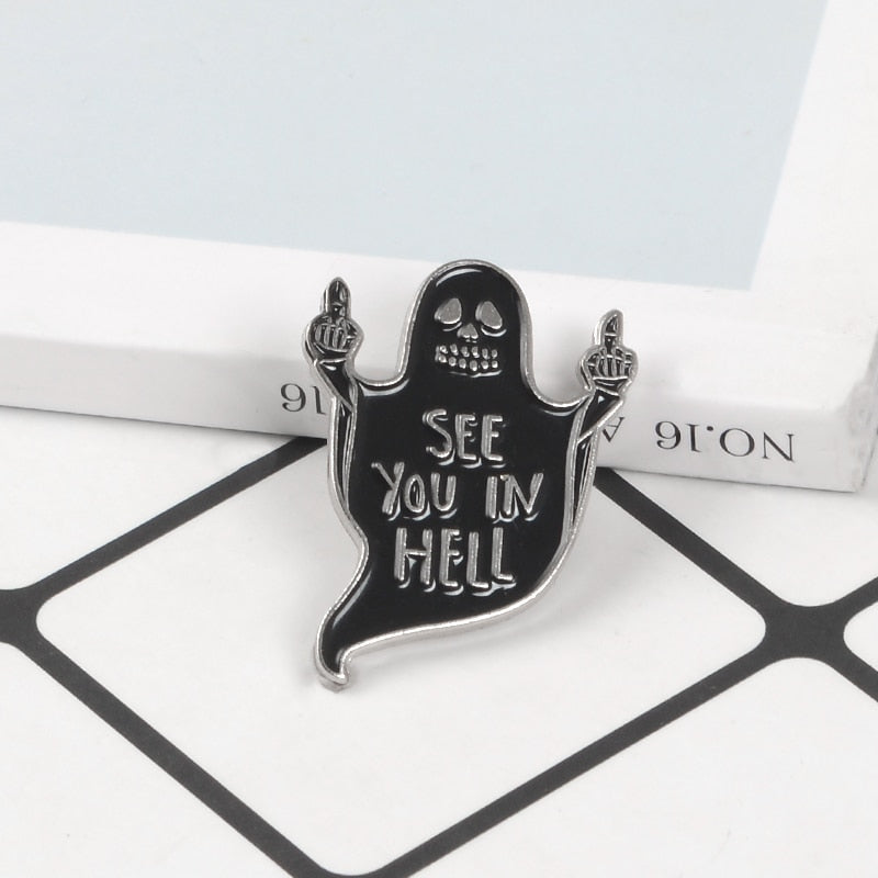 See You In Hell Pin