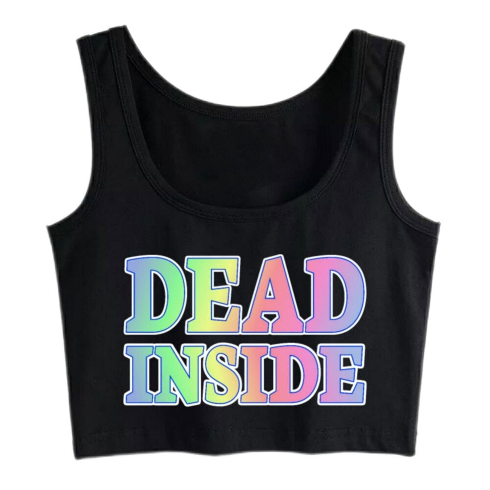 Dead Inside Crop Top