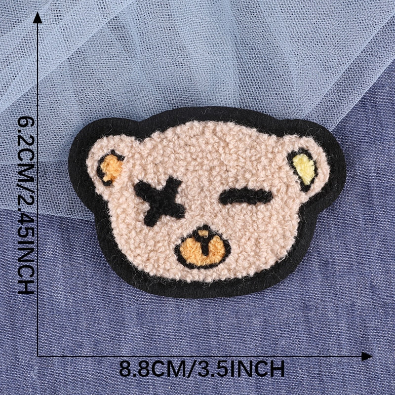 wink teddy bear patch