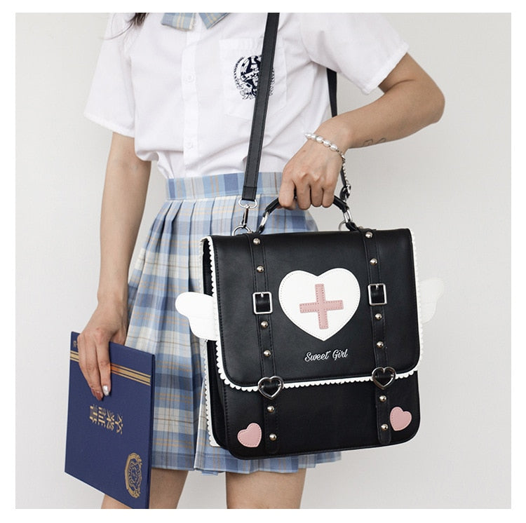 Wing Heart Cross Backpack