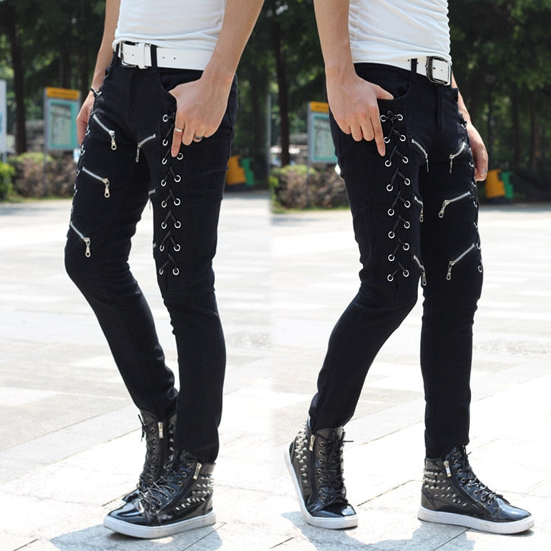 Zipper Chains Jeans