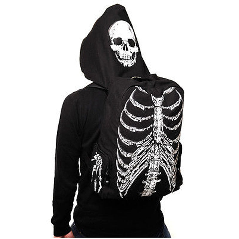 Skeleton Hooded Backpack