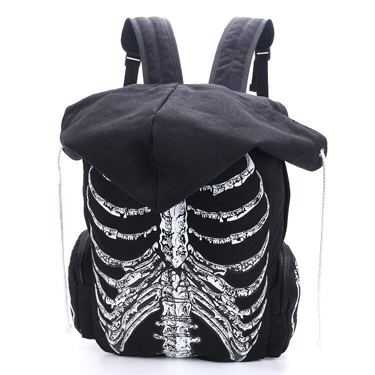 Skeleton Hooded Backpack